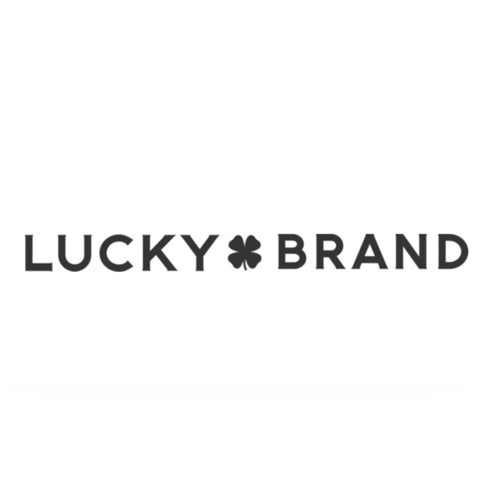 Lucky Brand Black Logo with Clover